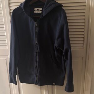 American Giant Navy Blue Hoodie Jacket